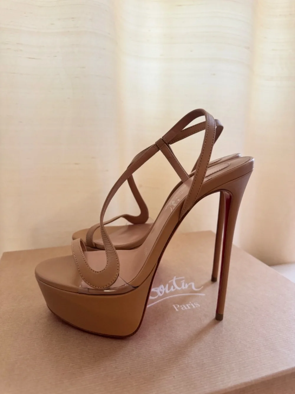 Christian Louboutin Rosalie Alta 150mm Blush size 36